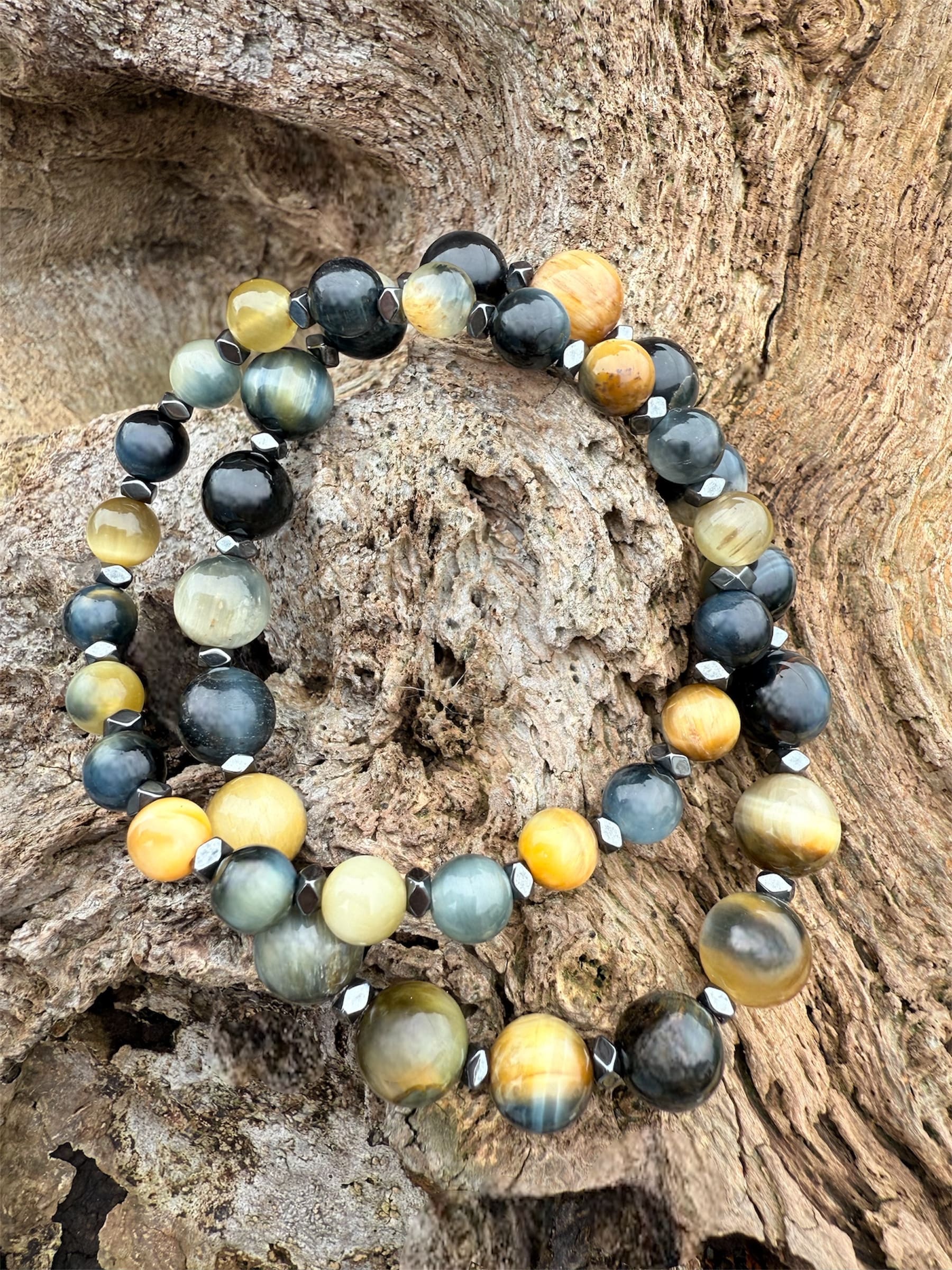 ISADORA Bracelet Enfant - Duo parent-enfant pierres semi-précieuses chakra plexus solaire
